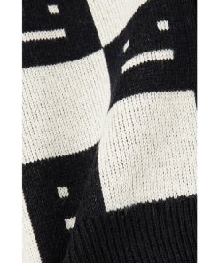 Acne Studios Katlaro Checker Face Jacquard Cardigan
