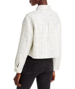 Maje Cenate Sequined Check Short Jacket