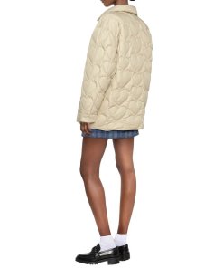 Sandro Gloriana Quilted Heart Oversized Jacket