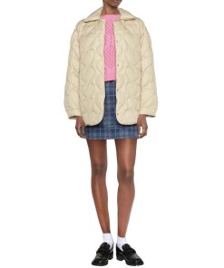 Sandro Gloriana Quilted Heart Oversized Jacket