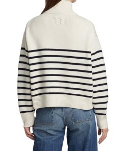 Nili Lotan Hester Nautical Stripe Cashmere Sweater