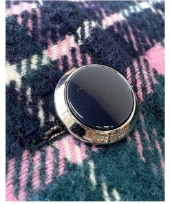Kate Spade Faux Fur Collar Plaid Coat