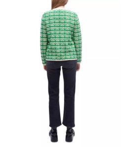 Maje Metalo Tweed V-Neck Knitted Jacket