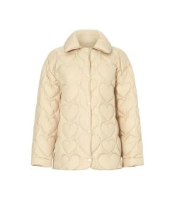 Sandro Gloriana Quilted Heart Oversized Jacket