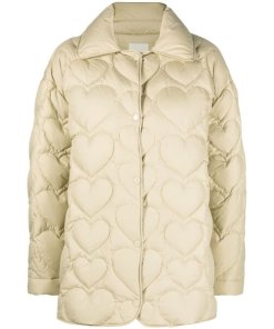 Sandro Gloriana Quilted Heart Oversized Jacket