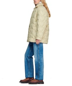 Sandro Gloriana Quilted Heart Oversized Jacket