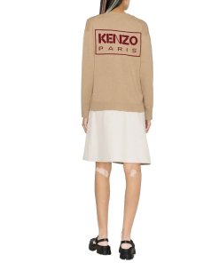 Kenzo x Nigo Boke Flower Back Logo Wool Cardigan