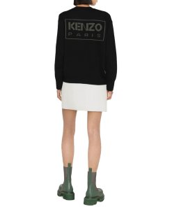 Kenzo x Nigo Boke Flower Back Logo Wool Cardigan