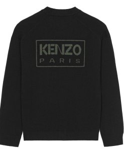 Kenzo x Nigo Boke Flower Back Logo Wool Cardigan
