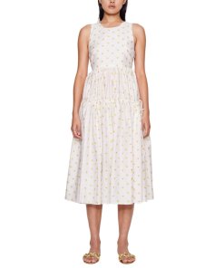 Stine Goya Tulula Open-Back Tiered Jasmine Midi Dress