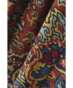 Margaret Howell Pretty Inverted Paisley Twill Skirt