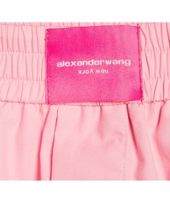 Alexanderwang.T Classic Logo-Patch Boxer Cotton Shorts