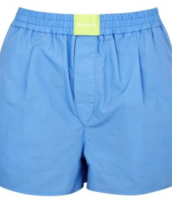 Alexanderwang.T Classic Logo-Patch Boxer Cotton Shorts