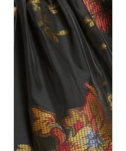 Ted Baker Audria Mixed Media Long-Sleeve Tiered Dress