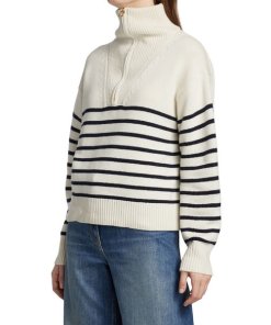 Nili Lotan Hester Nautical Stripe Cashmere Sweater