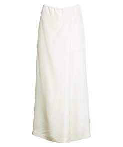 Totême Wide-Leg Habutai Silk Wrap-Front Slacks