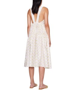 Stine Goya Tulula Open-Back Tiered Jasmine Midi Dress