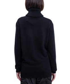Ambush Embossed Logo Wool-Blend Turtleneck Sweater