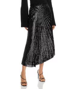 ALC Tori Pleated Midi skirt black 1