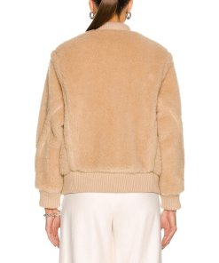 Max Mara Arcella Teddy Bomber Wool-Blend Jacket