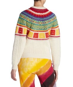 Acne Studios Kristjan Fair Isle Rainbow Wool Sweater