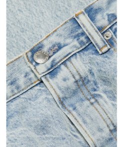 Alexander Wang Bikini Strap Straight-Leg Mid-Rise Jeans