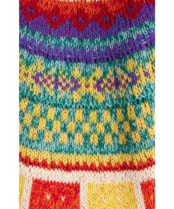 Acne Studios Kristjan Fair Isle Rainbow Wool Sweater