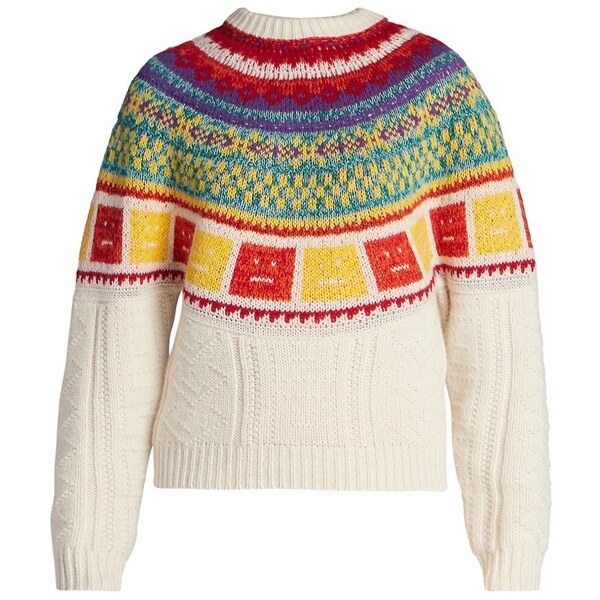 Acne Studios rainbow knit レインボー ニットセーター Samara Wool Rainbow Sweater by Acne Studios- La Garçonne