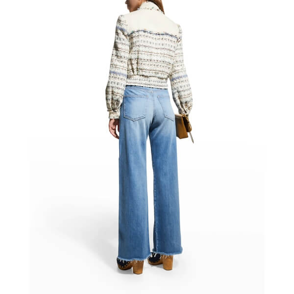 Veronica Beard Darren Cotton-Blend Tweed Cropped Jacket
