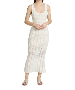 Alice + Olivia Veronique Crochet Tank Midi Dress