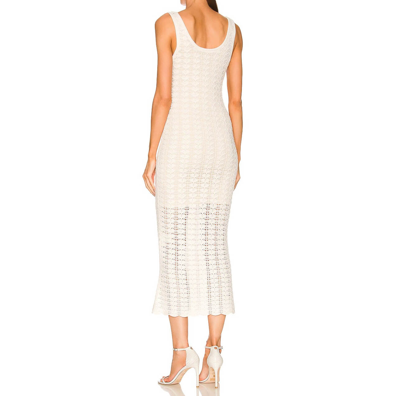 Alice + Olivia Veronique Crochet Tank Midi Dress
