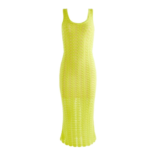 Alice + Olivia Veronique Crochet Tank Midi Dress  evaChic