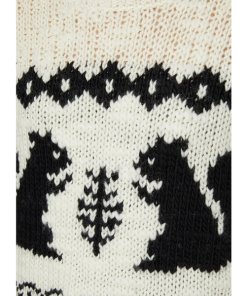 Acne Studios Squirrel Intarsia Oversized Wool Sweater