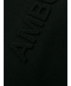Ambush Embossed Logo Wool-Blend Turtleneck Sweater
