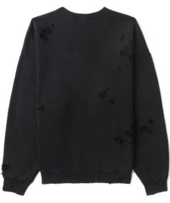 R13 F.U. Distressed Oversized Cotton-Blend Sweatshirt