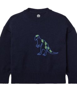The Row Kids Embroidered Motif Cashmere Sweater