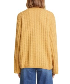 Toteme Cable-Knit Cashmere Oversized Sweater
