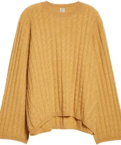 Toteme Cable-Knit Cashmere Oversized Sweater