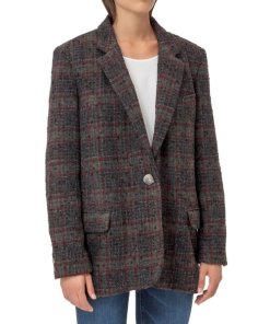 Isabel Marant Etoile Korix Check Wool-Blend Blazer