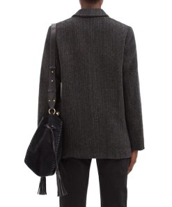 Isabel Marant Etoile Charly Herringbone Wool Blazer