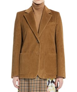 Weekend Max Mara Afona Corduroy Single-Breasted Blazer