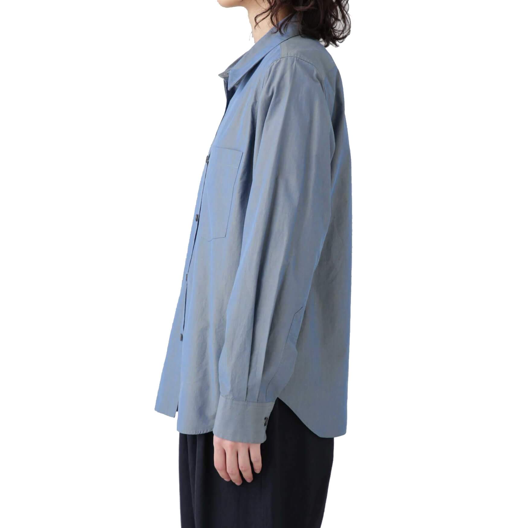 2021MARGARET HOWELL COTTON CHAMBRAY   新品 Margaret Howell Cotton Chambray Relaxed-Fit Shirt – evaChic