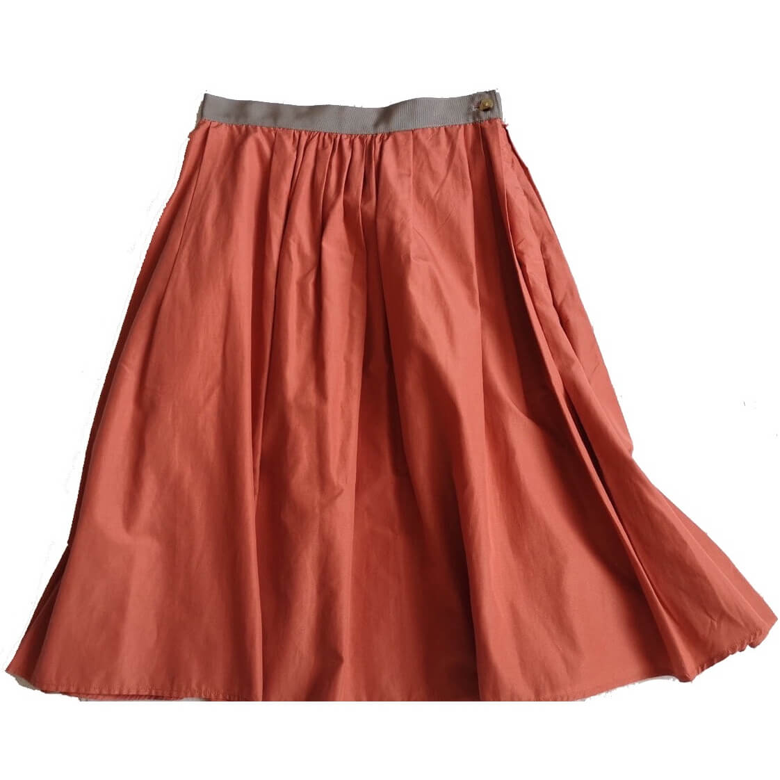 Margaret Howell Silk-Cotton Pleated Midi Skirt – evaChic