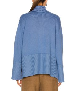Toteme Oversized Turtleneck Wool-Cotton Sweater