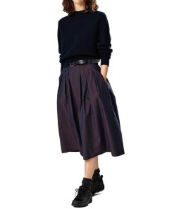 Margaret Howell Raisin Fine Cotton Chambray Skirt