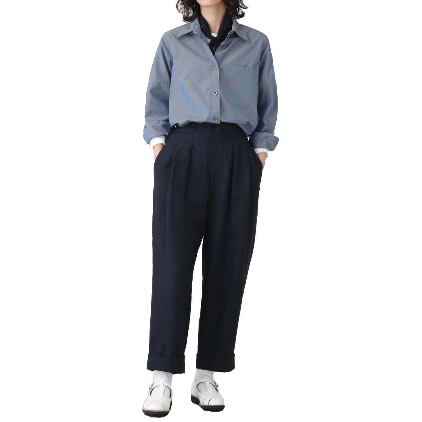 2021MARGARET HOWELL COTTON CHAMBRAY   新品 Margaret Howell Cotton Chambray Relaxed-Fit Shirt – evaChic