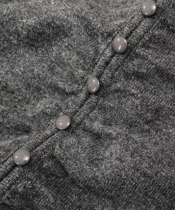 Sandro Fabre Long Gathered Knit Wool-Blend Dress