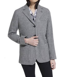 The Kooples Micro Houndstooth Wool-Blend Blazer
