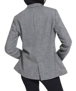 The Kooples Micro Houndstooth Wool-Blend Blazer