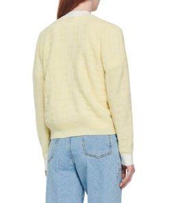 Sandro Prairie Logo-Embossed Wool-Blend Cardigan